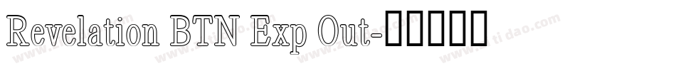 Revelation BTN Exp Out字体转换